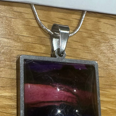 Square Pendant & Chain