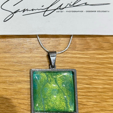 Square Pendant & Chain