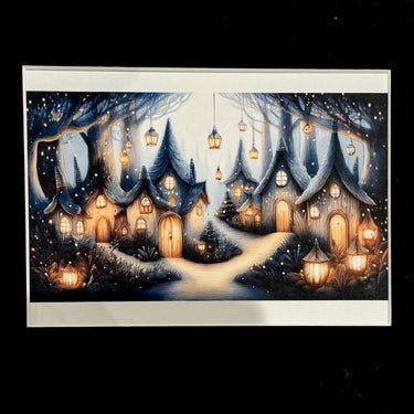 Christmas Houses - Print