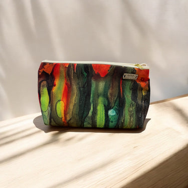 Washbag - Multi Green & Red